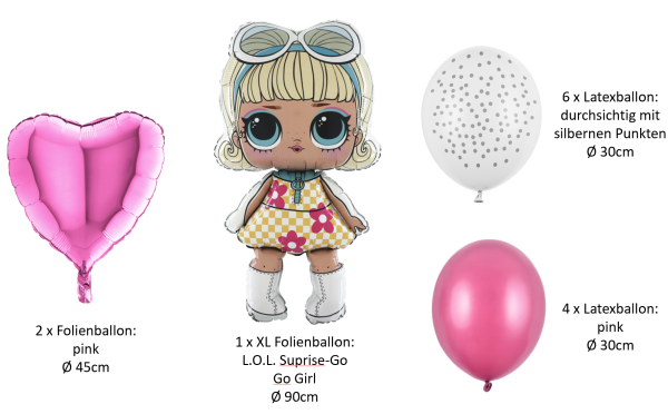 Comic / TV - SET: L.O.L. Surprise-Go Go Girl - 13 Stk.